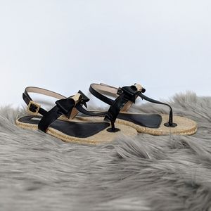 Louise et Cie Adrean Black Bow Sandals